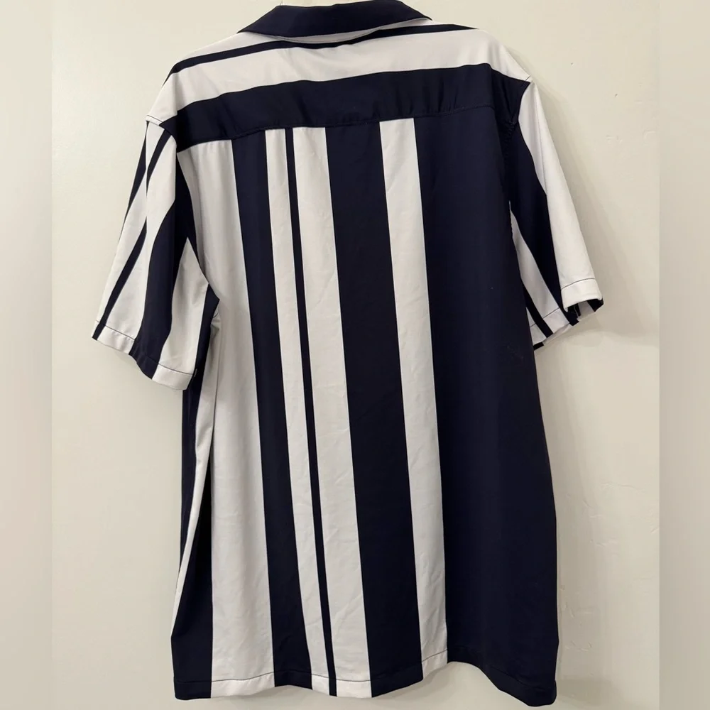 Porter And Ash Button Up Shirt Kinetic Stretch Mens L ' Short Sleeve Stripe
